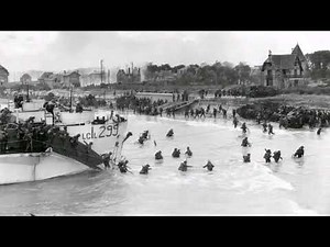 The Canadian 3rd Division approaching the shore at Bernières