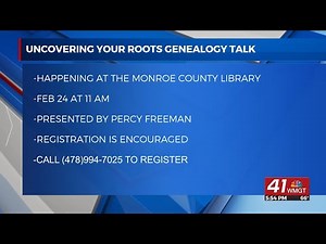 Monroe County Library is helping people uncover their family history tomorrow