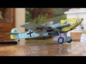 Airfix 1:24 bf109 E4 with electric motor, sound and moveable undercarriage