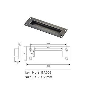 [Hot Item] Cabinet Accessory Kitchen Cabinet Closet Drawer Handle Concealed Flat Door Flush Handle