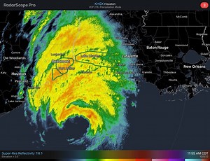 Hurricane Delta, now at category two strength, is getting closer to its landfall point on the Louisiana coast this afternoon… | James Spann