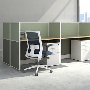 [Hot Item] Contemporary Desk 6 Person Office Workstation Cluster Modular Office Cubicles