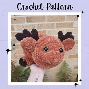 Chunky Moose Crochet Pattern - Etsy