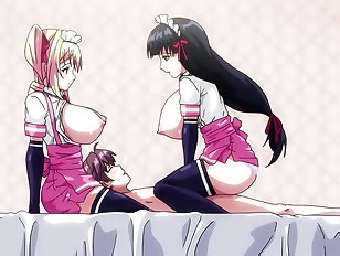 Perverted masseuses give their clients a happy ending - Mayohiga no Onee-san Ep. 1