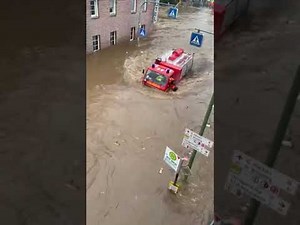 Flutkatastrophe in NRW Aachen/Stolberg die Feuerwehr ist Machtlos