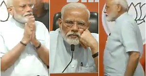 The Many Faces Of Modi: What The PM Did At BJP's Press Conference With Amit Shah