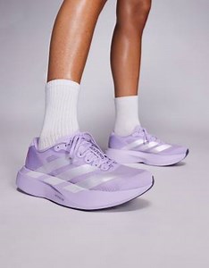 adidas Running – Adizero Evo SL – Sneaker in Lila und Silber | ASOS