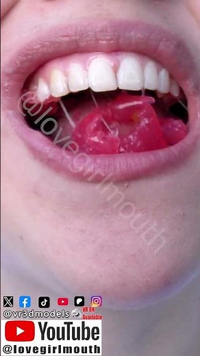 👅 OPEN MOUTH MOMENT: Beautiful teeth bite through rubber – wait UNTIL she swallows! 😂🔥