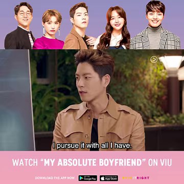 A wise handsome robot man once said: "Kiss me" 😙 ✨ Watch "MY ABSOLUTE BOYFRIEND" EP 13-16 on Viu! ► http://bit.ly/2WOM6pX | Viu Philippines