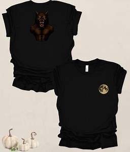 Werewolf, Wolfman, Halloween Shirt, Vintage Horror, Fall, Retro Tee - Etsy