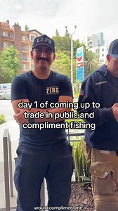 this is an exercise in confidence and free will !! we bottoms must be able to freely talk to hot firefighter trade if we choose to do so 🙂‍↕️ PSA my alpha boyfriend is okay with this because it’s obviously for funsies 😋 #gay #mlm #prank #viral #fyp