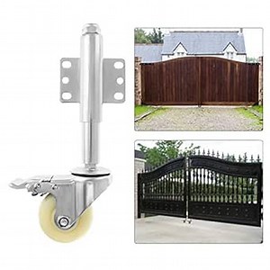 BEAMNOVA Gate Caster Wheel Spring Loaded 3 Inch Heavy Duty 220lbs Rubber Gate Wheel with Spring Stopper Device: Amazon.com: Industrial & Scientific