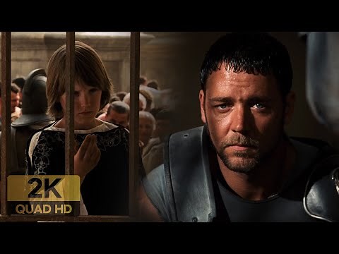 First Time LUCIUS Meet MAXIMUS | Best Scene GLADIATOR (2000) 2K Quad HD