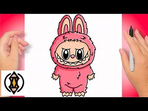How To Draw Labubu Macaron - THE MONSTERS Lychee Berry