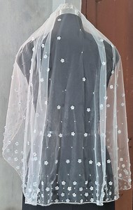 Elegant Elbow-length Wedding Veil - Handmade Bridal Accessory - Etsy Canada