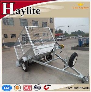 [Hot Item] Made in China Galvanised Steel Box Trailer with Cage