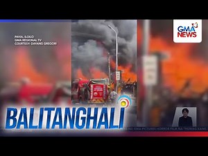 Bahay at ilang tindahan sa Brgy. Purok II, nasunog dahil umano sa napabayaang sinaing | Balitanghali
