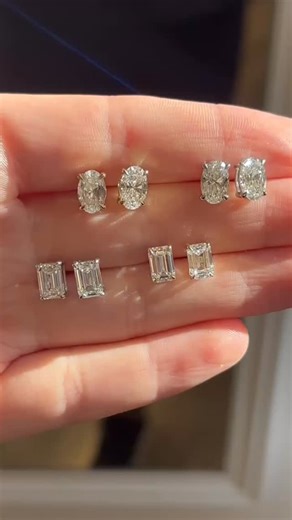 Brand New Lab Grown Diamond stud earrings Which pair of 2ct lab diamond studs are you loving? All available to be bought in-store or remotely online, contact us today 💎 #iangallacherjewellers #leadingthewayindiamonds #labgrowndiamonds #diamond #jewellery #smallbusiness | Ian Gallacher Manufacturing Jeweller and Diamond Merchant