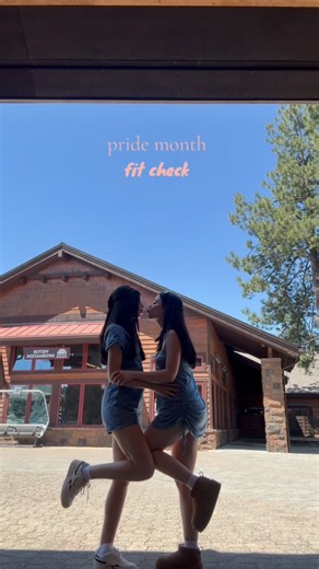 Ellie & Ella on Instagram: "ootd in Oregon #ellieandella #lgbt #wlw #lesbian #lesbianrelationship #lesbiancouple #sapphic #queer #pridemonth #pride #fitcheck #fyp"