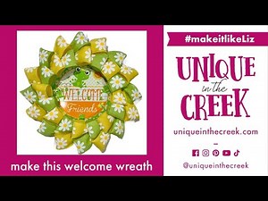 Welcome Ribbon Wreath | Character Board | By Liz
