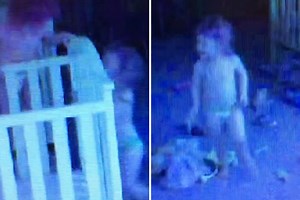 Mischievous triplets make a break for it