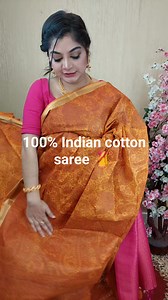 100% Indian cotton saree 🥻 | Ayesha's World