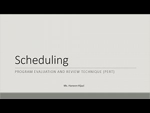 Program Evaluation and Review Technique (PERT)