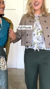 Florals? For fall? Wait… that might actually be groundbreaking 😘 Take a peek at how we’re wearing floral prints from the Fall ‘24 Collection. #cabiClothing | cabi