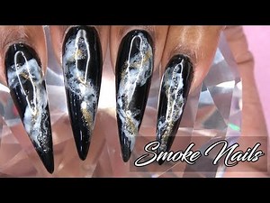 Polygel Nails Update Smoke Nails Infill and Redesign - Polygel Nail Tutorial
