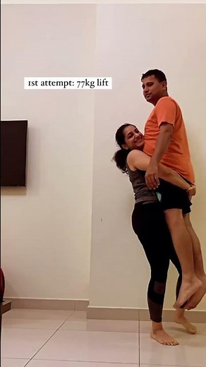 #liftcarry | Strong Indian wife lift and carry her husband part -1 | #stronggirl lift-132