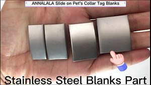 Slide-On Dog Tags Blanks Laser Engraving Cat ID Tag Blanks No Noise Customized Pet Identification Tags Blanks S Silver+Black