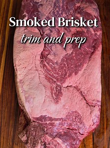 Brisket Trim & Prep! This was one of the busiest briskets I've ever made. Check out how I prep it for the smoker! #bbq #foodie #recipesoftiktok