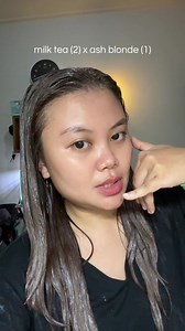 Warna Rambut Milk Tea (2) x Ash Blonde (1) — Hasil di Matahari
