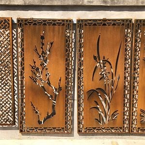 [Hot Item] Customized Pattern Corten Steel Metal Rusty Screen Panel