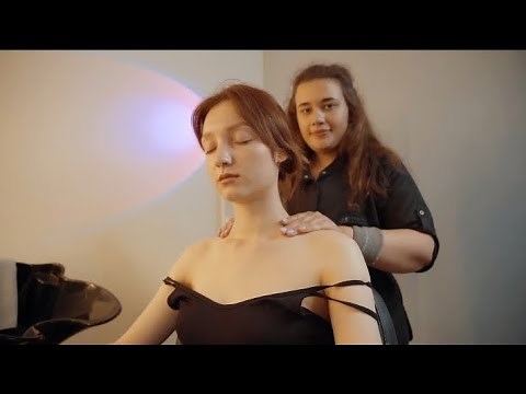 ASMR female deep massage | ASMR breast,chest,neck,hand,head massage | ASMR relaxing massage