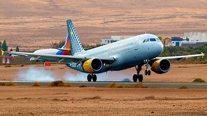 Planes with unusual paint designs at Fuerteventura Airport