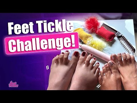 Feet Tickle Challenge 😱 | Try Not to Laugh Foot Tickling Game!