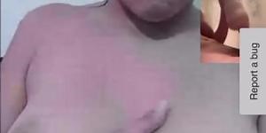 Jerking off on chat app