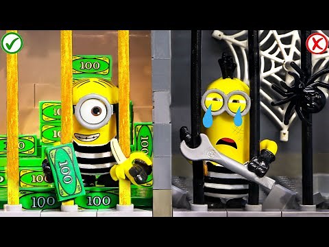 LEGO Prison Break Situation | RICH JAIL VS BROKE JAIL