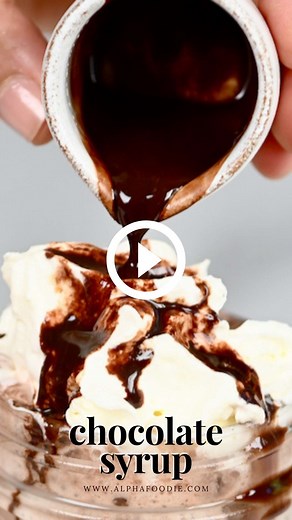 Homemade Chocolate Syrup 🤩 This is how to make chocolate syrup from cocoa powder – the detailed recipe is on the blog! https://www.alphafoodie.com/easy-homemade-chocolate-syrup/ #chocolate #syrup #chocolatesyrup #homemadesyrup #homemadechocolatesyrup | AlphaFoodie