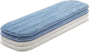 E-Cloth Deep Clean Mop Head Variety Pack - Reusable Microfiber Mop Heads - 2 Damp Mop Heads + 2 Duster Heads - 100 Wash Guarantee