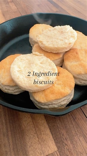 2 Ingredient Biscuits #busymomscookbook #easyrecipe #biscuits
