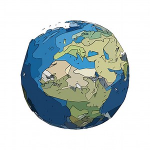 Vector illustration of the planet Earth showing Europe and Africa....