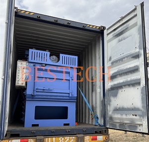 [Hot Item] Compactness Unibody Design Integrated Tumble Rubber Belt Type Shot Blasting Abrator Machine Price