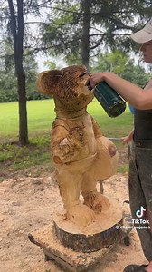 One of the items in our auction next Saturday, August 10th at 11:30am in the making! Thank you to Chainsaw Jenna for her hard work, creativity and supporting the National Sprint Car Hall of Fame & Museum. Come visit her outside the museum for live-carving next week during the Knoxville Nationals. | National Sprint Car Hall of Fame and Museum