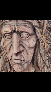 The great Native American Indian Chief. To always be remembered as honorable, respected, and wise warriors who believed that land belongs to no one. This chief is carved out of one huge eastern red cedar that's over 100 years old. Come to the shop and check him out! Price is $1395 obo | The WOOD DEN