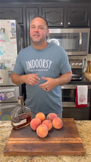 Beat the heat on National Ice Cream Day with a scoop of our homemade Peach Brown Sugar & Bourbon Ice Cream! 🍑🍦 This sweet and boozy treat combines ripe peaches, rich brown sugar, and a splash of bourbon for a truly Southern delight. Perfect for those hot summer days in Boudreaux's Backyard!#nationalicecreamday #nationalicecreamday2024 #icecream. Ingredients: • 6 ripe peaches, peeled and sliced • 2 cups heavy cream • 1 can sweetened condensed milk • 1 can evaporated milk • 1/4 cup light brown s