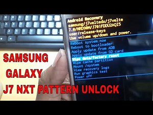 Samsung Galaxy J7 Nxt Pattern Unlock