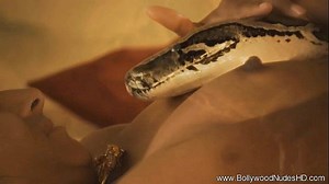 Man fucks snake