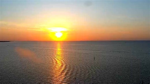 Enjoy this toasty Tuesday sunrise from the MS Coast! #mswx | Meteorologist Wesley Williams